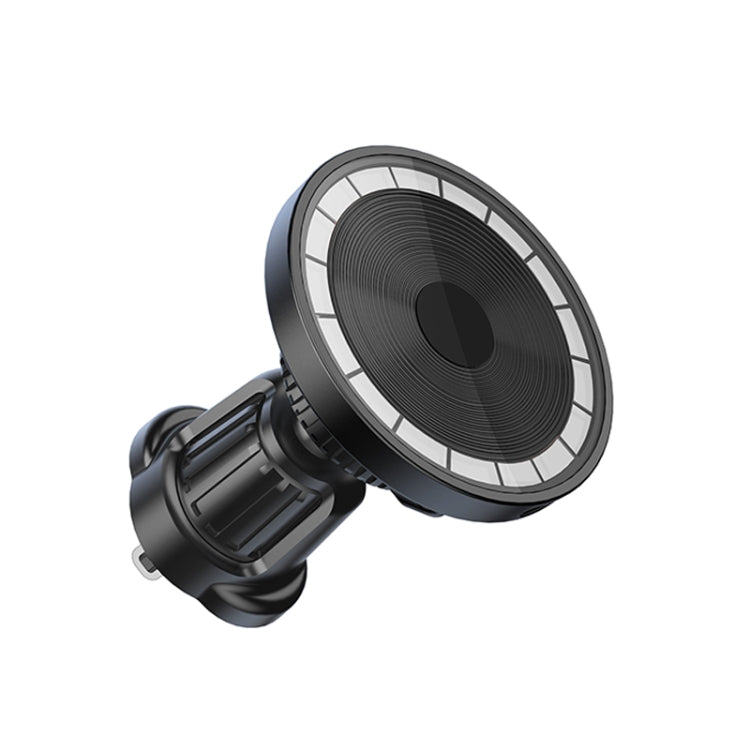 wlons Supporto per auto magnetico trasparente con presa d'aria