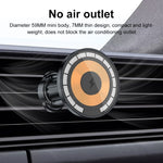 wlons Supporto per auto magnetico trasparente con presa d'aria