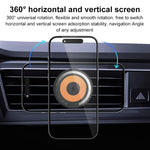 wlons Supporto per auto magnetico trasparente con presa d'aria