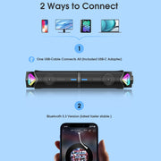 Altoparlante wireless Bluetooth con luce RGB