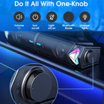 Altoparlante Bluetooth portatile con luce RGB e microfono