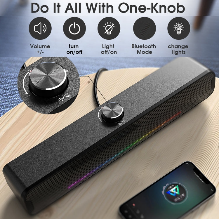 Altoparlante wireless Bluetooth HiFi USB portatile da esterno con luce RGB L16, L16