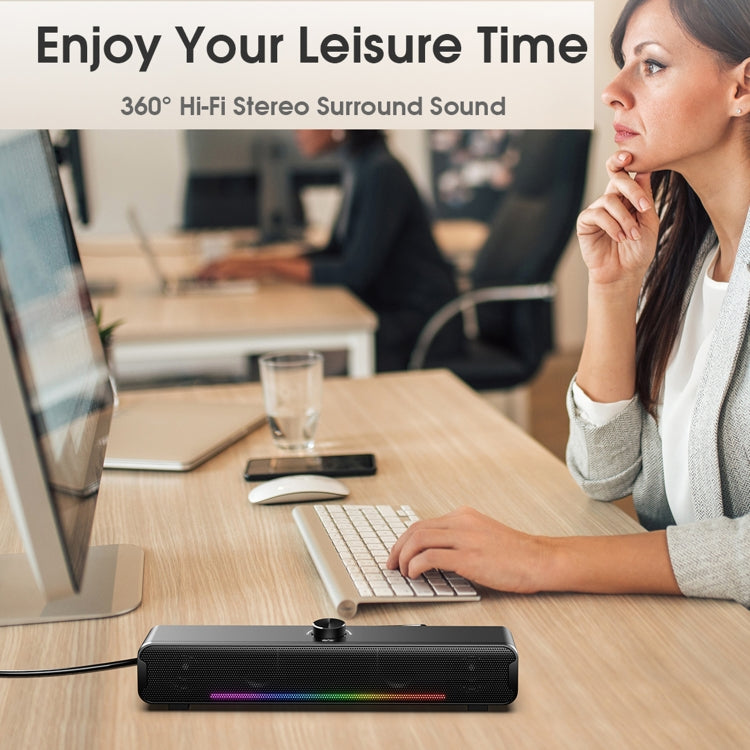 Altoparlante wireless Bluetooth HiFi USB portatile da esterno con luce RGB L16, L16