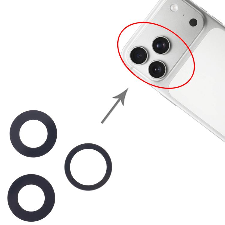 Set di obiettivi per fotocamera posteriore per iPhone 17 Pro, For iPhone 17 Pro