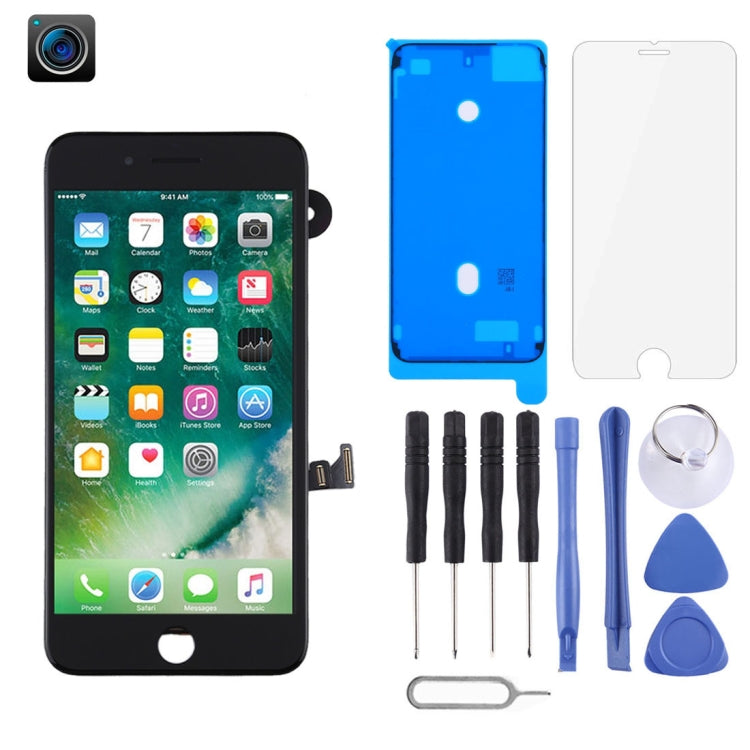 L'assemblaggio completo dello schermo LCD e del digitalizzatore include la fotocamera frontale per iPhone 7 Plus, i7 Plus Black with Camera, i7 Plus White with Camera