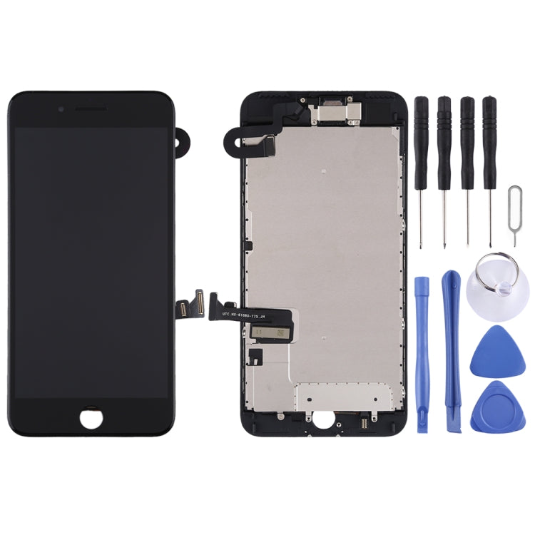 Complete LCD Screen and Digitizer Assembly Include Front Camera for iPhone 7 Plus, i7 Plus Black with Camera, i7 Plus White with Camera