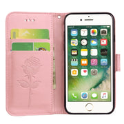 Custodia in pelle flip per iPhone 8 Plus e 7 Plus