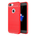 Per iPhone 7 Plus Custodia protettiva robusta per armatura in fibra di TPU con trama spazzolata, For iPhone 7 Plus, For 8P & 7P, For 7 Plus