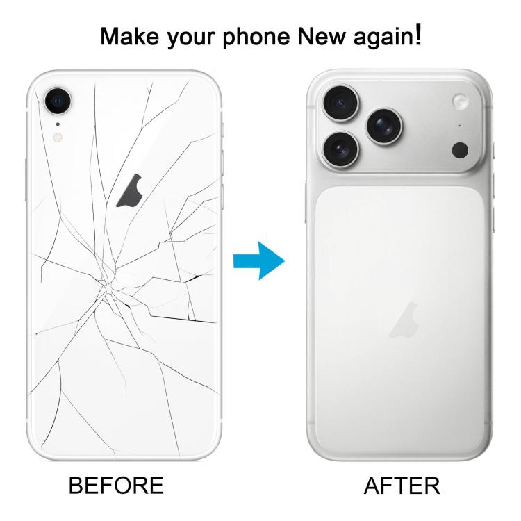 Cover posteriore per iPhone XR con aspetto simile all'iP17 Pro., For iPhone XR to iP17 Pro