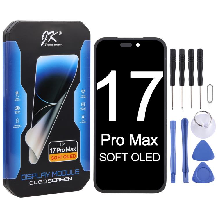 Schermo LCD OLED morbido JK per iPhone 17 Pro Max, For iPhone 17 Pro Max