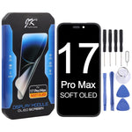 Schermo LCD OLED morbido JK per iPhone 17 Pro Max, For iPhone 17 Pro Max