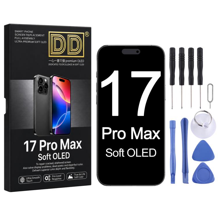 Schermo DD Soft OLED per iPhone 16 Pro Max, For iPhone 17 Pro Max (Soft OLED)