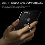 Baseus Staffa universale di supporto per anello in metallo Privity ruotabile a 360 gradi per iPhone, Samsung, HTC, LG, Huawei, Xiaomi, vivo, OPPO, telefoni cellulari o tablet Meizu, lamiera di ferro incorporata, magneti di supporto