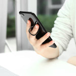 Baseus Staffa universale di supporto per anello in metallo Privity ruotabile a 360 gradi per iPhone, Samsung, HTC, LG, Huawei, Xiaomi, vivo, OPPO, telefoni cellulari o tablet Meizu, lamiera di ferro incorporata, magneti di supporto