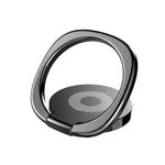 Baseus Staffa universale di supporto per anello in metallo Privity ruotabile a 360 gradi per iPhone, Samsung, HTC, LG, Huawei, Xiaomi, vivo, OPPO, telefoni cellulari o tablet Meizu, lamiera di ferro incorporata, magneti di supporto