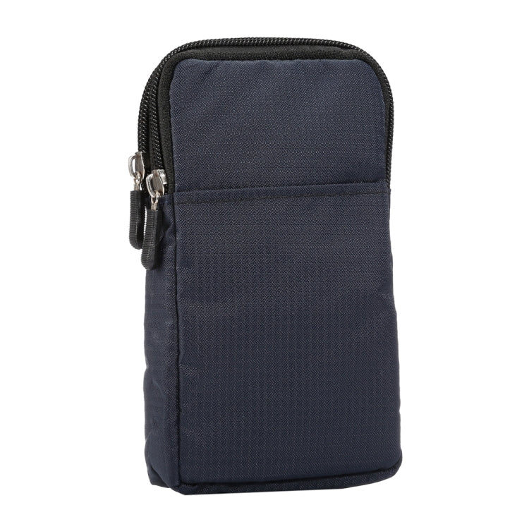 Marsupio sportivo/borsa a tracolla sportiva con cerniera a doppio strato con struttura scozzese multifunzione universale per iPhone X e 7 e 7 Plus / Galaxy S9+ / S8+ / Note 8 / Sony Xperia Z5 / Huawei Mate 8, dimensioni: 16,5 x 9,0 x 3,0 cm