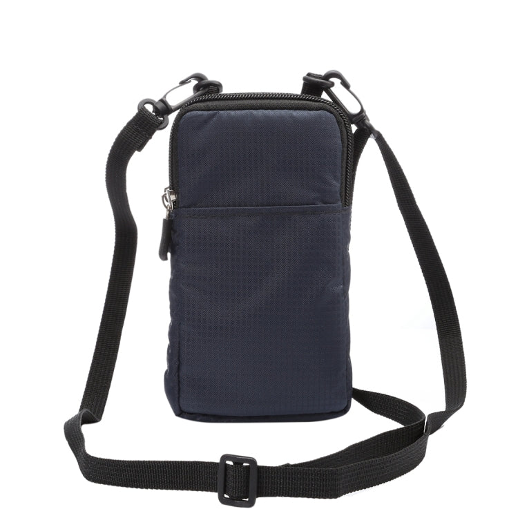 Marsupio sportivo/borsa a tracolla sportiva con cerniera a doppio strato con struttura scozzese multifunzione universale per iPhone X e 7 e 7 Plus / Galaxy S9+ / S8+ / Note 8 / Sony Xperia Z5 / Huawei Mate 8, dimensioni: 16,5 x 9,0 x 3,0 cm