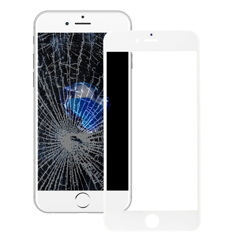 Lente vetro anteriore con cornice e adesivo per iPhone 7 Plus