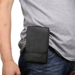 Custodia universale in pelle per iPhone 6 Plus, 7 Plus, 8 Plus