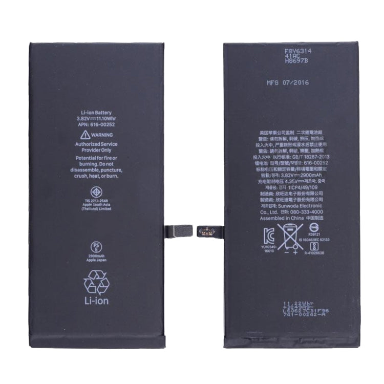 2900mAh Battery for iPhone 7 Plus, For iPhone 7P