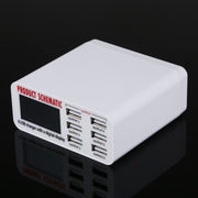 Caricabatterie rapido 30W 6 porte USB LCD