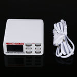 Caricabatterie rapido 30W 6 porte USB con display LCD