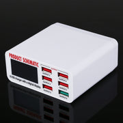 Caricabatterie rapido 40W 6 porte USB LCD
