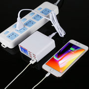 Caricabatterie rapido 40W 6 porte USB LCD