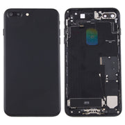 Gruppo cover posteriore batteria con vassoio scheda per iPhone 7 Plus, For iPhone 7 Plus, For iPhone 7 Plus (Full Assembly), For iPhone 7 Plus  (Full Assembly), For iPhone 7 Plus (Jet Black)