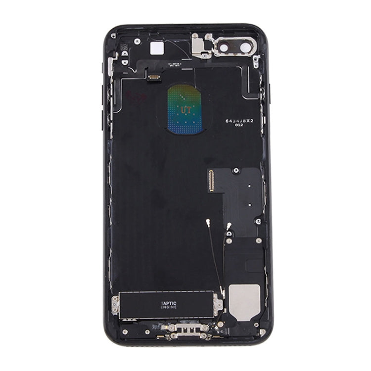 Gruppo cover posteriore batteria con vassoio scheda per iPhone 7 Plus, For iPhone 7 Plus, For iPhone 7 Plus (Full Assembly), For iPhone 7 Plus  (Full Assembly), For iPhone 7 Plus (Jet Black)