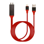 Cavo adattatore 8 pin maschio a HDMI e USB 2m