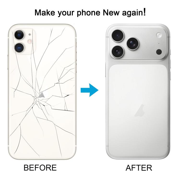 Cover posteriore per iPhone 11 con aspetto simile all'iP17 Pro., For iPhone 11 to iP17 Pro