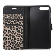 Custodia in pelle leopardata per iPhone 8 Plus e 7 Plus