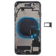 Battery Back Cover Assembly with Side Buttons, Vibrator, Speaker, Ringer, Buzzer, Power Button, Volume Button Flex Cable and Card Tray for iPhone 8, For iPhone 8, For iPhone 8 (Full Assembly)