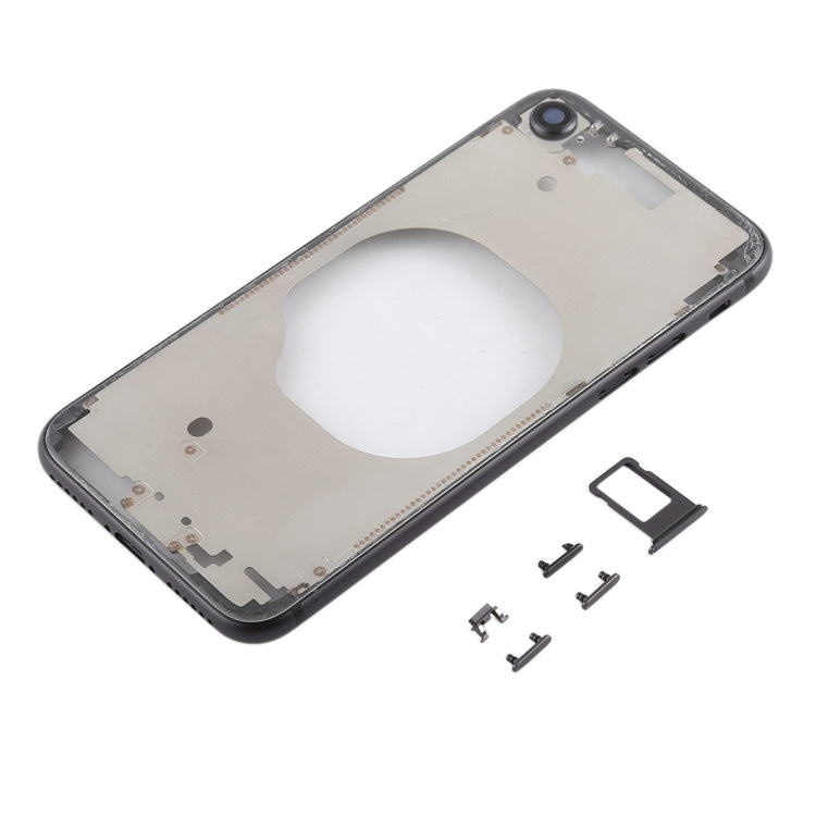 Cover posteriore trasparente con obiettivo della fotocamera, vassoio per scheda SIM e tasti laterali per iPhone 8, For iPhone 8 (Transparent Back), For iPhone 8 (Transparent White), For iPhone 8 (Transparent Gold), For iPhone 8 (Transparent Red)