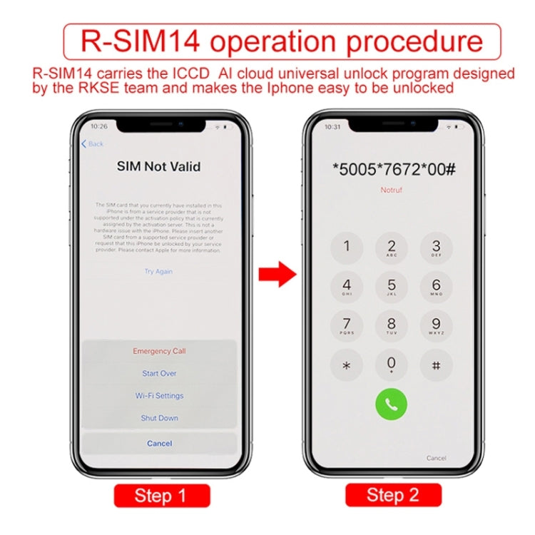 Scheda di sblocco SIM R-SIM 14 V18 per iPhone