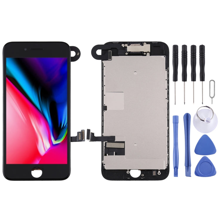 L'assemblaggio completo dello schermo LCD e del digitalizzatore include la fotocamera frontale per iPhone 8, i8 White with Front Camera, i8 Black with Front Camera