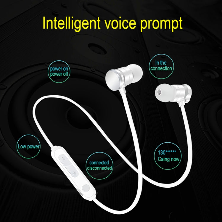 X3 Cuffie intrauricolari Bluetooth 5.0 sportive ad assorbimento magnetico con microfono HD, supporto chiamate in vivavoce, distanza: 10 m