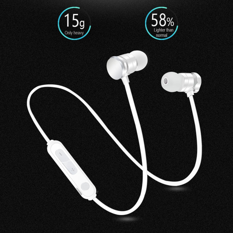 X3 Cuffie intrauricolari Bluetooth 5.0 sportive ad assorbimento magnetico con microfono HD, supporto chiamate in vivavoce, distanza: 10 m