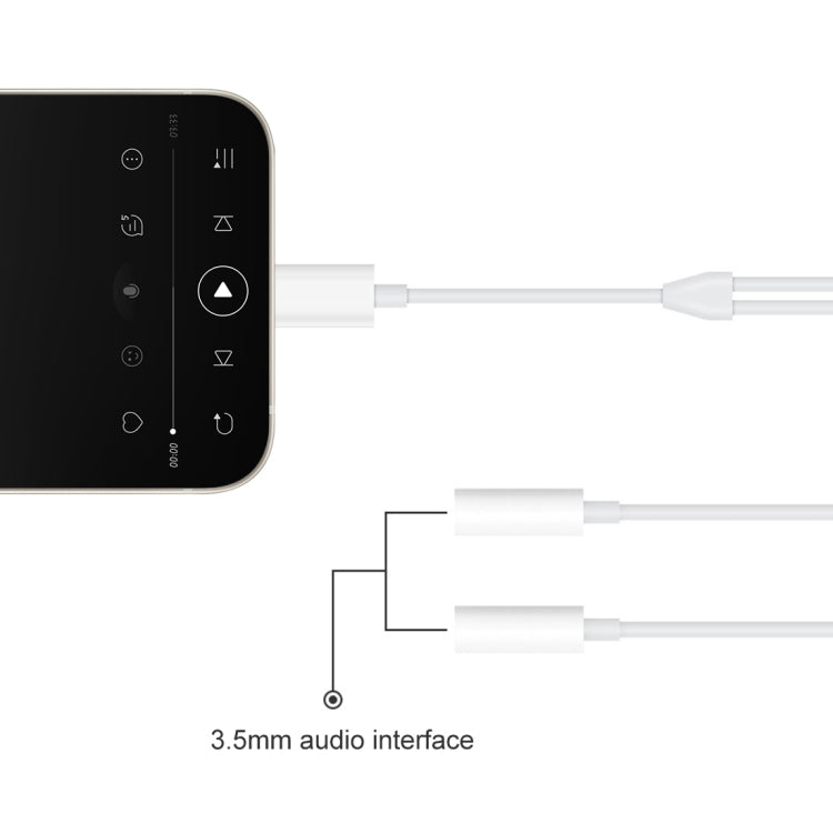Adattatore audio 3,5 mm a 8 pin maschio 2 in 1
