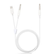 Cavo audio AUX 2 in 1 da 1 m per smartphone