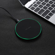 Caricabatterie wireless Qi rotondo veloce