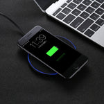 Caricabatterie wireless Qi rotondo veloce universale