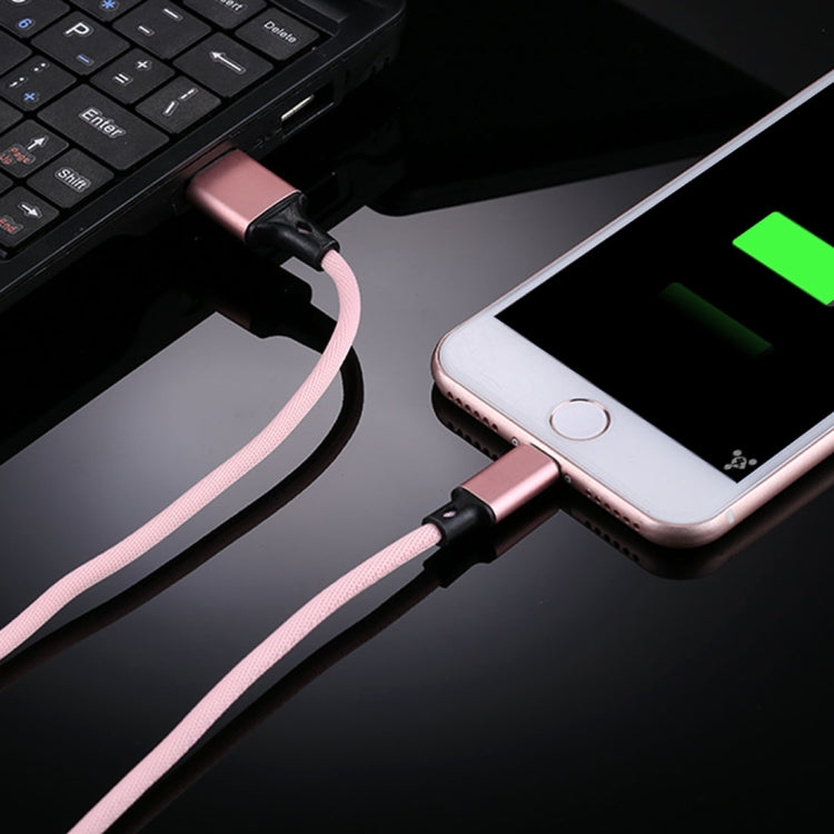Cavo ricarica USB 8 pin nylon intrecciato 1 metro