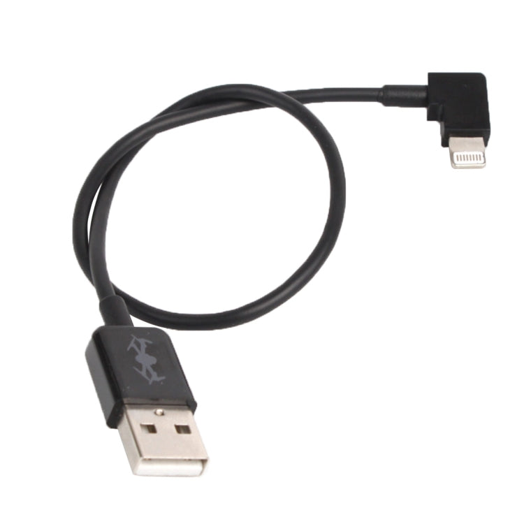 Cavo connettore dati ad angolo retto da USB a 8 pin da 30 cm per DJI SPARK / MAVIC PRO / Phantom 3 e 4 / Inspire 1 e 2, USB to 8 Pin
