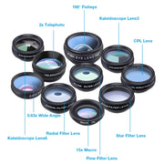 Kit Lenti Fotocamera 10 in 1 per Smartphone
