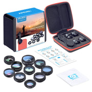 Kit Lenti Fotocamera 10 in 1 per Smartphone