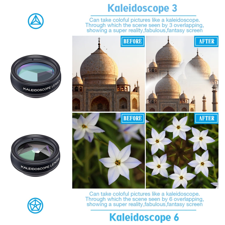 Kit 10 Lenti Fotocamera per Smartphone Compatibili