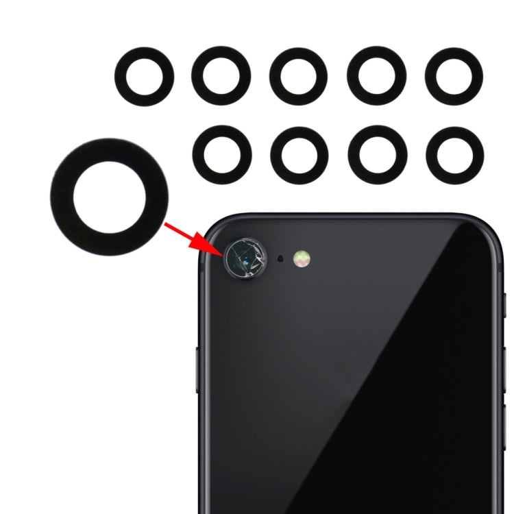 10pcs Rear Camera Lens for iPhone 8, For iPhone 8 (10PCS)