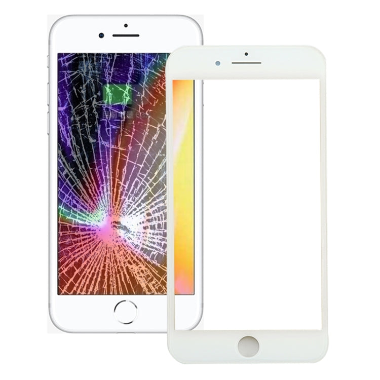 Front Screen Glass Outer Lens with Front LCD Screen Bezel Frame and OCA Adhesive Optically Clear for iPhone 8, For iPhone 8 (Frame+OCA)